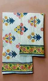 Gift Set - Handblock Printed Towels - 1 Bath + 2 Hand Towels