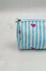 Set of 3 cosmetic bag/pouches with waterproof lining
