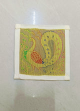 Diwali Gift Box with Banarasi Zari Table Runner, Set Of 6 Mats, 6 coaster & 2 laddoo candles