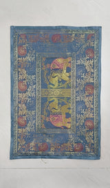 Diwali Gift Box with Banarasi Zari Table Runner, Set Of 6 Mats, 6 coaster & 2 laddoo candles