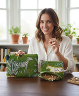 Set of 3 cosmetic Flat pouches