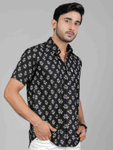 Men by House of Gulab Short Sleeves Cotton Shirt
