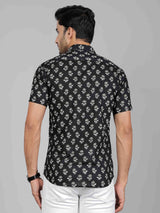 Men by House of Gulab Short Sleeves Cotton Shirt