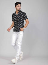 Men by House of Gulab Short Sleeves Cotton Shirt