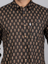 Men by House of Gulab Full  Sleeves Cotton Shirt