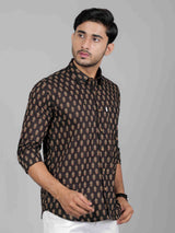 Men by House of Gulab Full  Sleeves Cotton Shirt