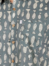 Men by House of Gulab Short Sleeves Cotton Shirt