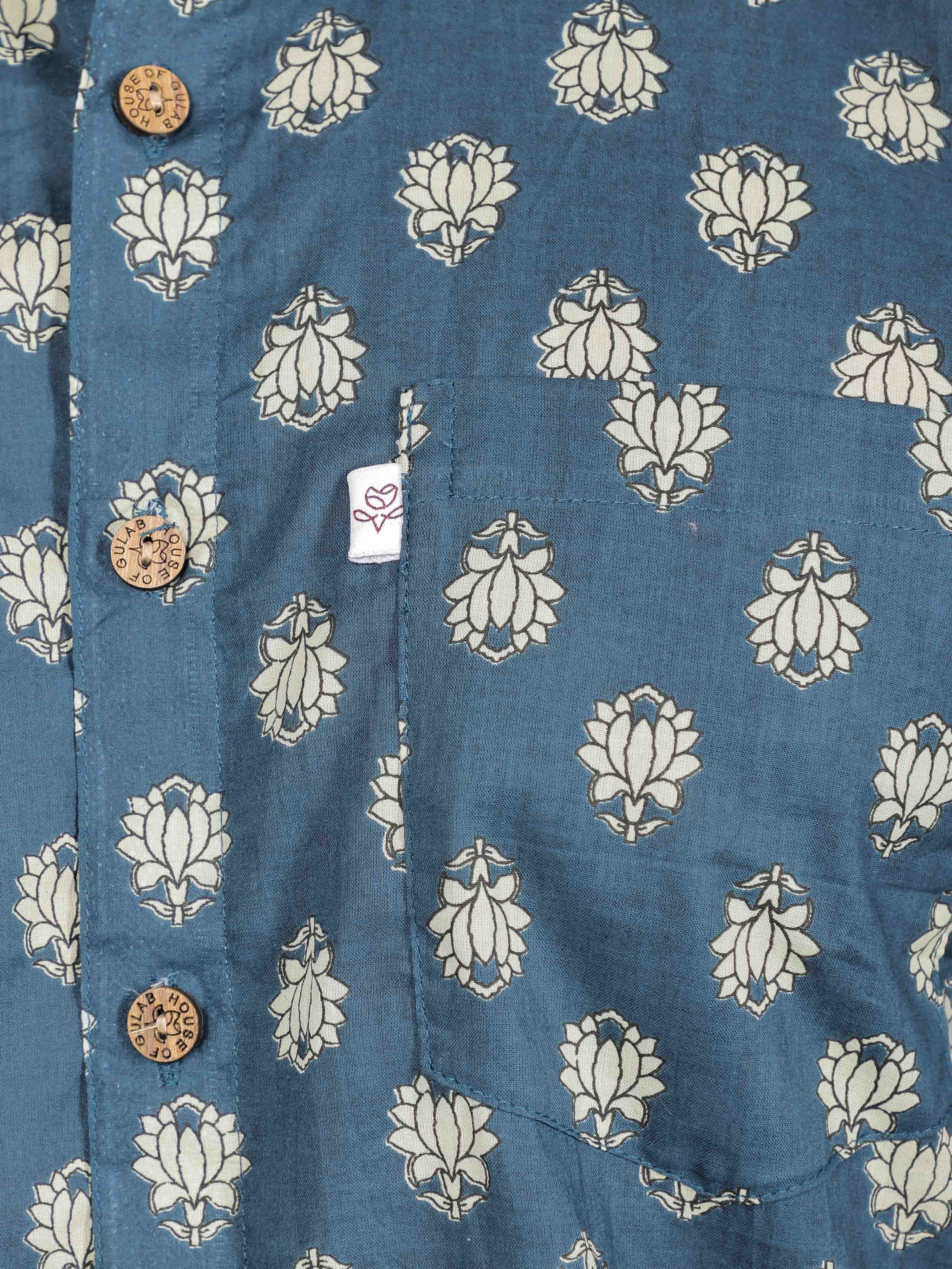 Men by House of Gulab Short Sleeves Cotton Shirt