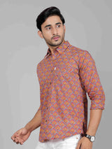 Men by House of Gulab Full  Sleeves Cotton Shirt