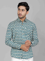 Men by House of Gulab Full  Sleeves Cotton Shirt