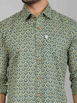Men by House of Gulab Full  Sleeves Cotton Shirt