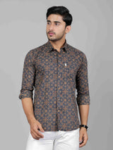 Men by House of Gulab Full  Sleeves Cotton Shirt