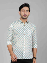 Men by House of Gulab Full  Sleeves Cotton Shirt