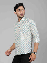 Men by House of Gulab Full  Sleeves Cotton Shirt