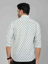 Men by House of Gulab Full  Sleeves Cotton Shirt