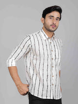 Men by House of Gulab Full  Sleeves Cotton Shirt