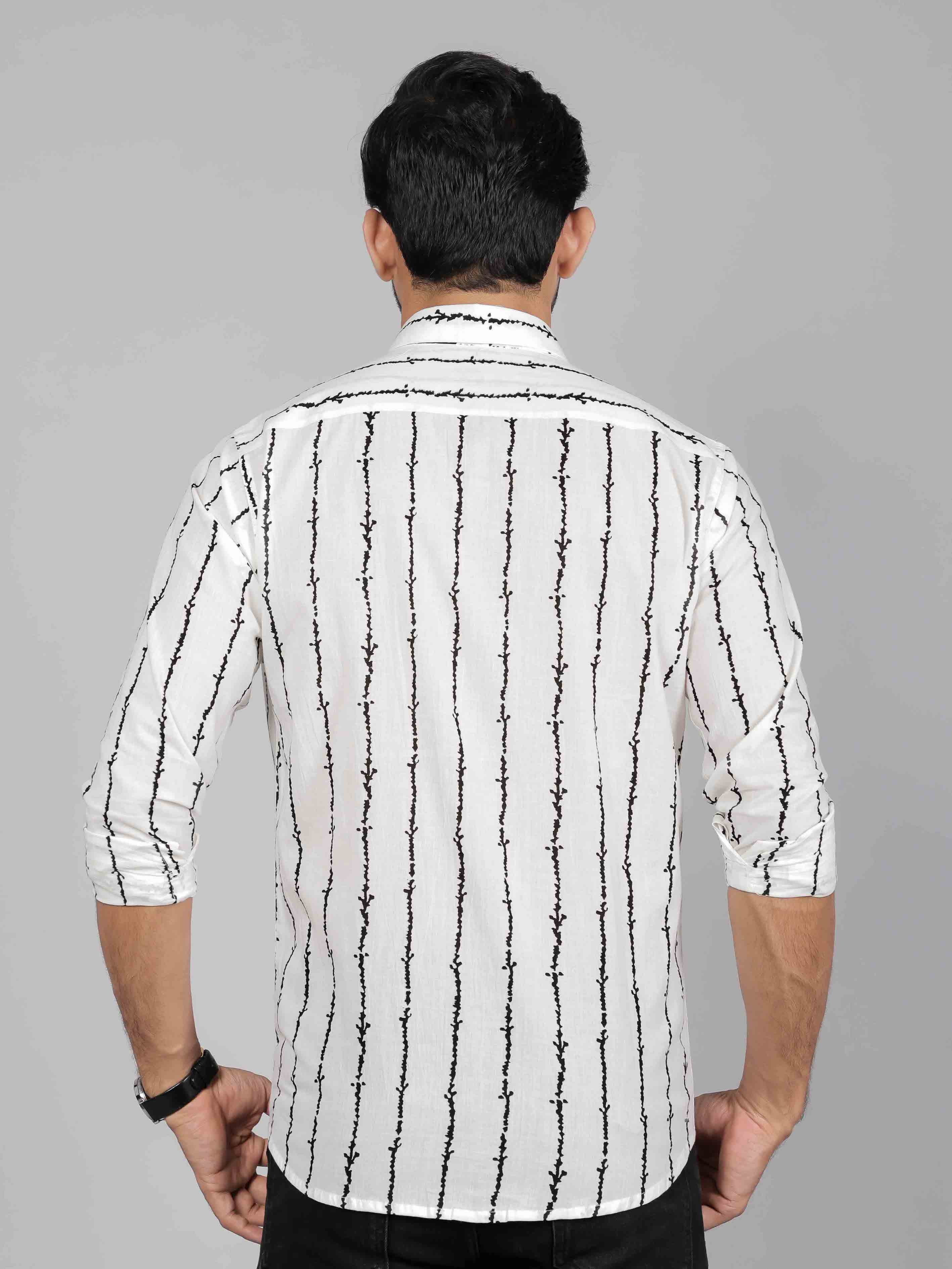 Men by House of Gulab Full  Sleeves Cotton Shirt