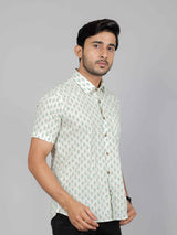 Men by House of Gulab Short Sleeves Cotton Shirt
