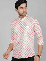 Men by House of Gulab Full Sleeves Cotton Kurta Collar Shirt