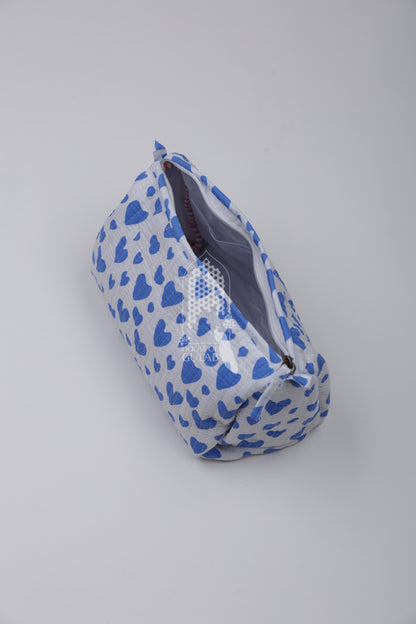 Set of 3 cosmetic bag/pouches with waterproof lining