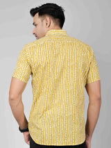 Men by House of Gulab Short Sleeves Cotton Shirt