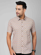 Men by House of Gulab Short Sleeves Cotton Shirt