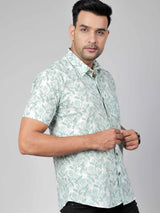 Men by House of Gulab Short Sleeves Cotton Shirt