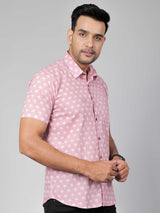 Men by House of Gulab Short Sleeves Cotton Shirt