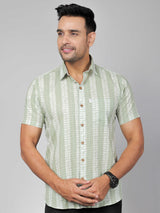 Men by House of Gulab Short Sleeves Cotton Shirt