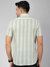 Men by House of Gulab Short Sleeves Cotton Shirt