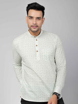 Men by House of Gulab Full Sleeves Cotton Kurta Collar Shirt