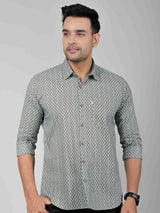 Men by House of Gulab Full  Sleeves Cotton Shirt