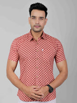 Men by House of Gulab Short Sleeves Cotton Shirt