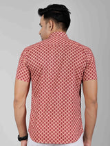 Men by House of Gulab Short Sleeves Cotton Shirt