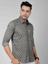 Men by House of Gulab Full  Sleeves Cotton Shirt