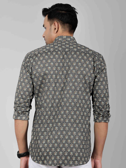 Men by House of Gulab Full  Sleeves Cotton Shirt