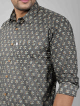 Men by House of Gulab Full  Sleeves Cotton Shirt