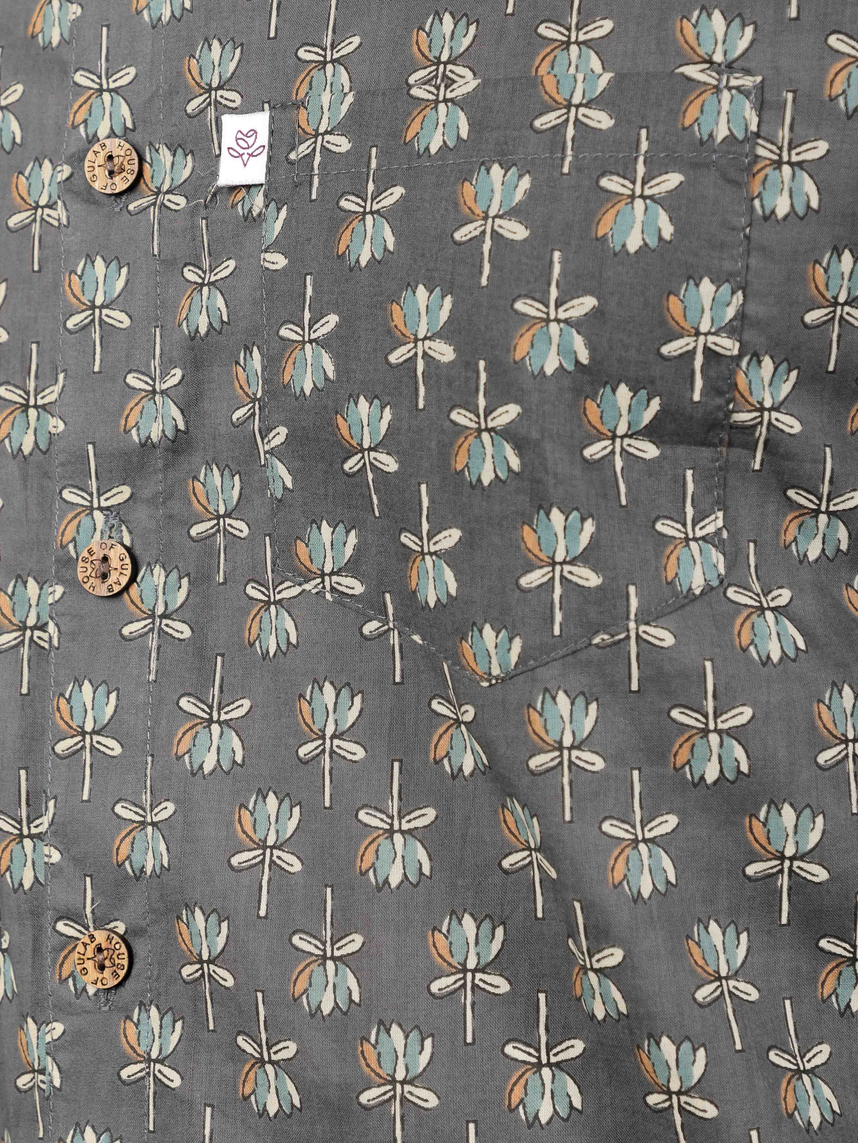 Men by House of Gulab Full  Sleeves Cotton Shirt