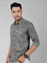 Men by House of Gulab Full  Sleeves Cotton Shirt