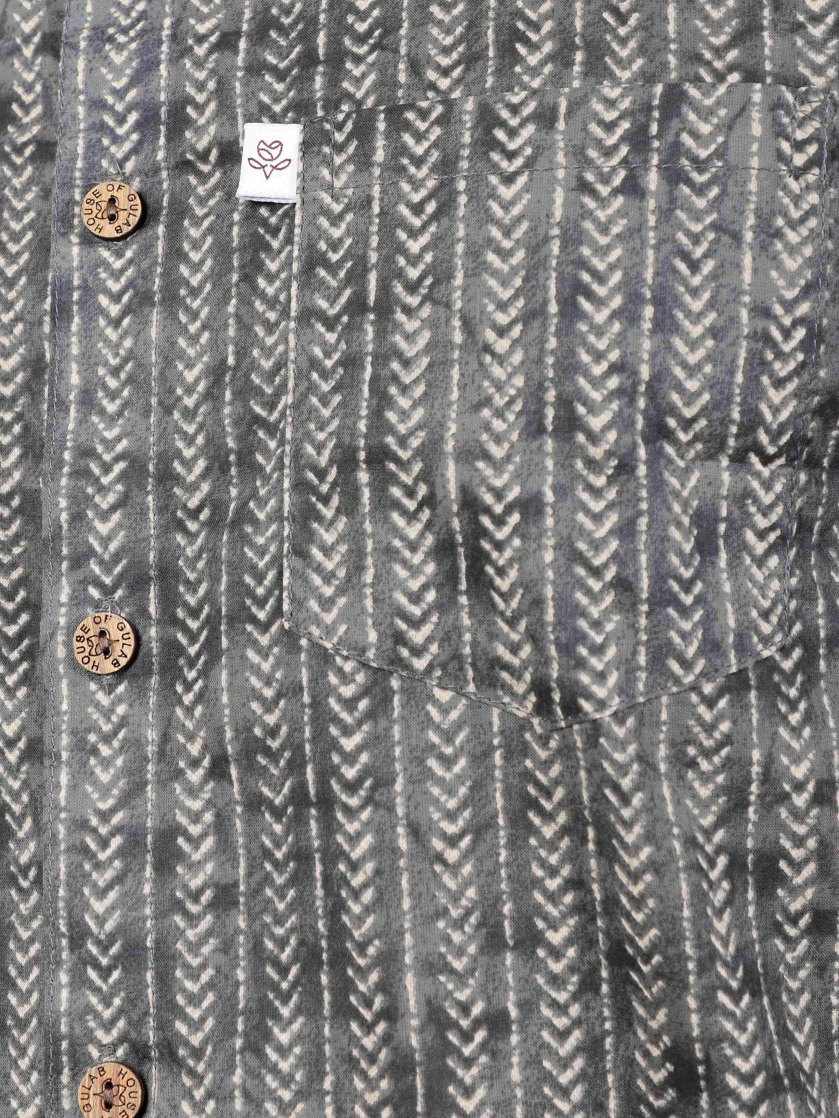 Men by House of Gulab Full  Sleeves Cotton Shirt