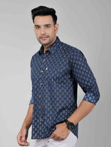 Men by House of Gulab Full  Sleeves Cotton Shirt
