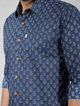Men by House of Gulab Full  Sleeves Cotton Shirt