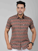 Men by House of Gulab Short Sleeves Cotton Shirt