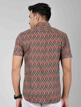 Men by House of Gulab Short Sleeves Cotton Shirt