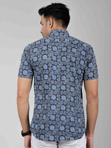 Men by House of Gulab Short Sleeves Cotton Shirt
