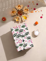 Handmade Diwali Gift Box – Stationery & Desk Essentials Set (Diary, Notepad, Photo Frame, Rakhi Set & Coasters)