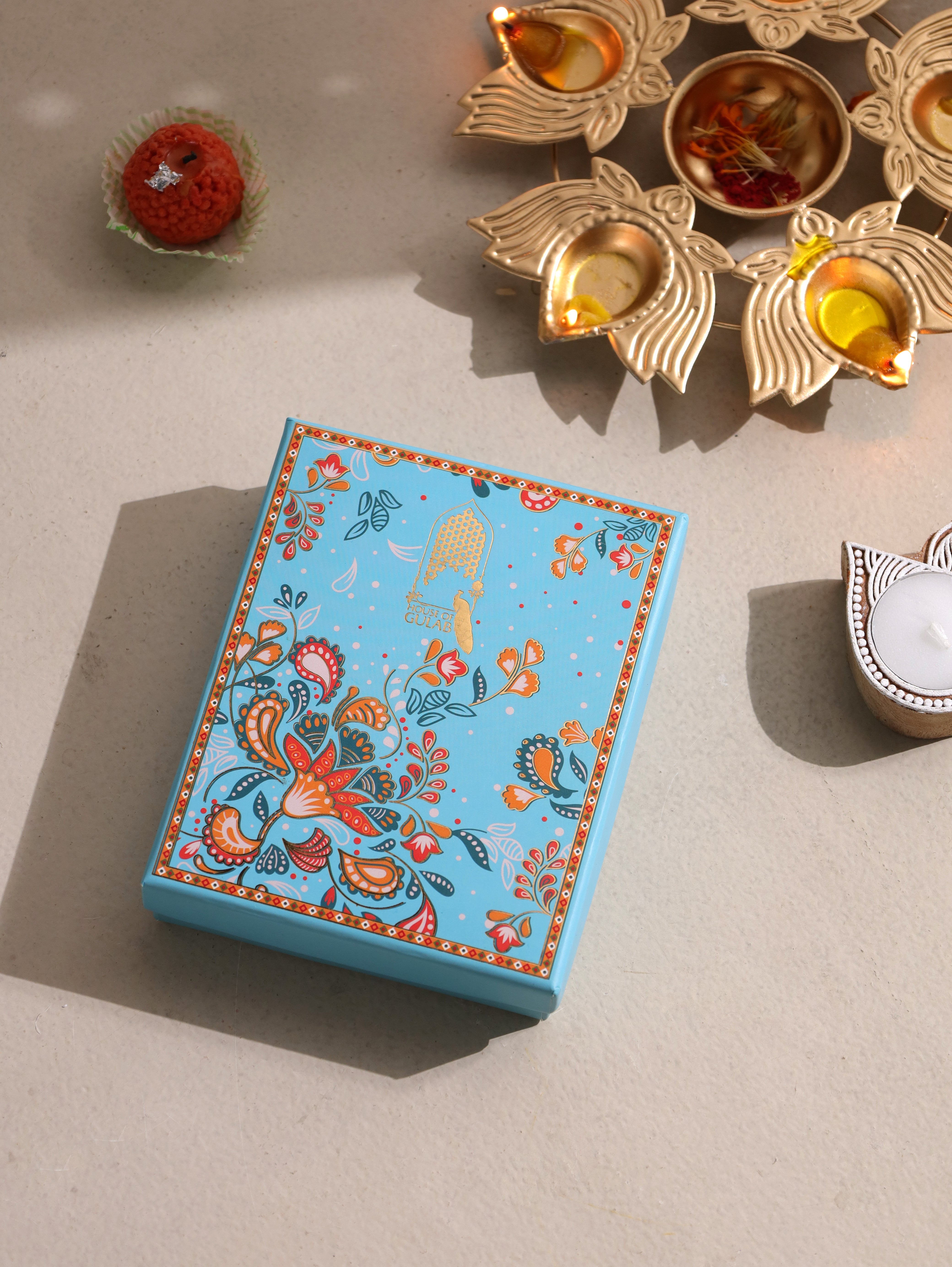 Diwali Gift Box – Set of 6 Premium Handcrafted Beaded Coasters