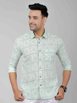 Men by House of Gulab Full  Sleeves Cotton Shirt