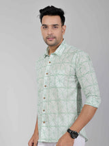 Men by House of Gulab Full  Sleeves Cotton Shirt