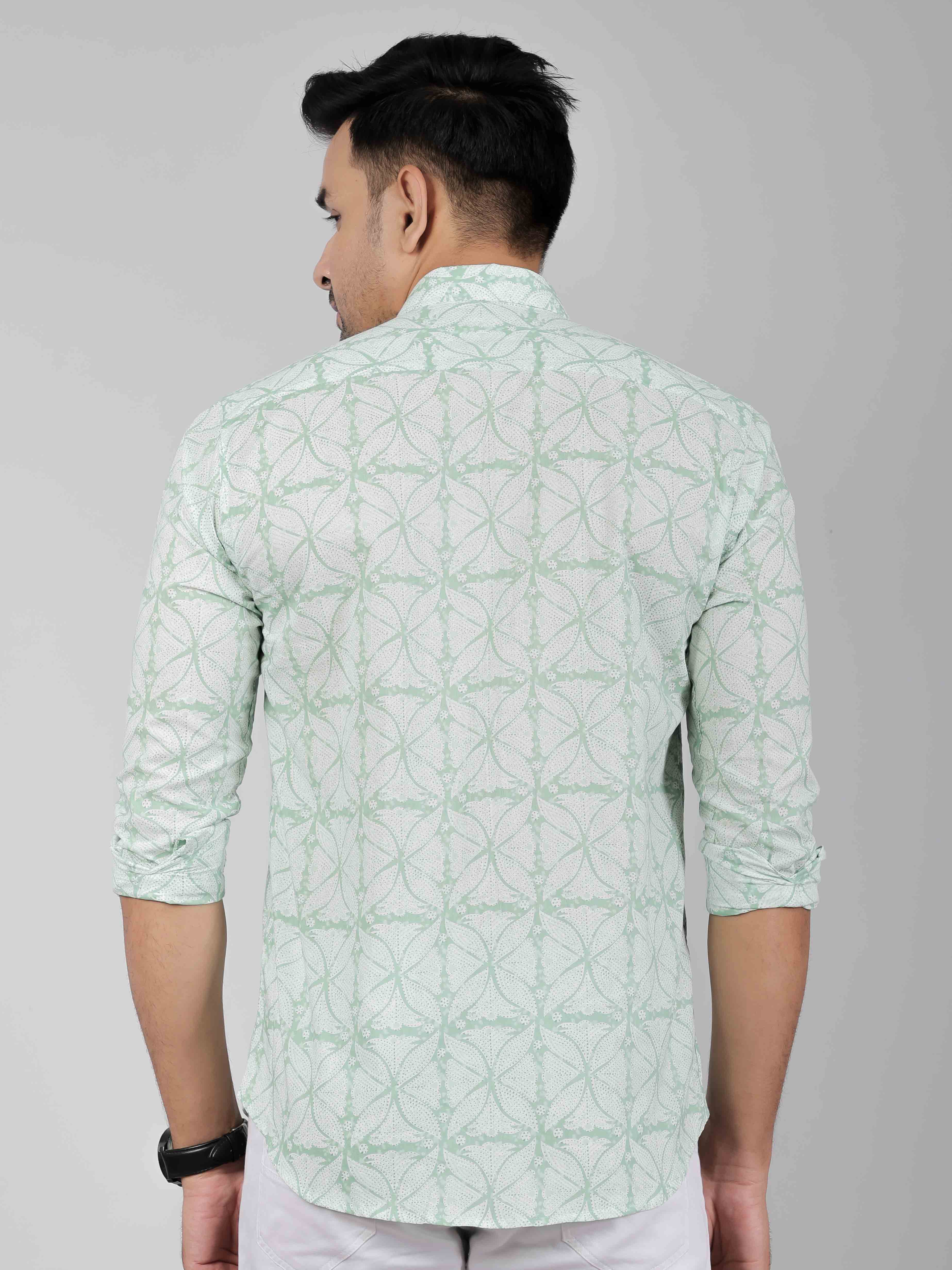 Men by House of Gulab Full  Sleeves Cotton Shirt